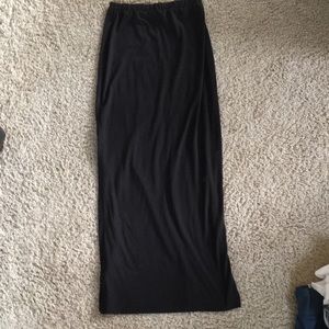 Black maxi skirt